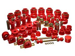 Hyper-Flex System Complete Bushing Kit; Red (94-01 RAM 1500)