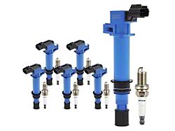 Ignition Coil Set with Double Iridium Spark Plugs; Blue (06-08 3.7L RAM 1500)