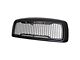 Impulse Upper Replacement Grille with Amber LED Lights; Matte Black (02-05 RAM 1500)