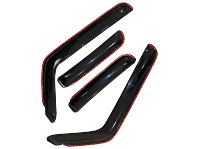 In-Channel Rain Guards; Front and Rear; Smoke (19-25 RAM 1500 Quad Cab)