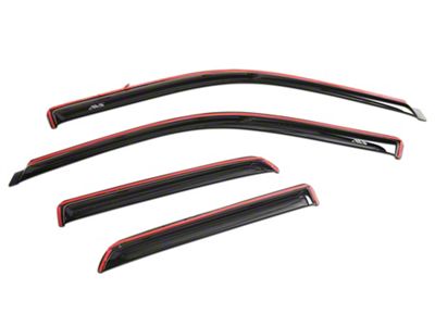 In-Channel Ventvisor Window Deflectors; Front and Rear; Dark Smoke (09-18 RAM 1500 Quad Cab)