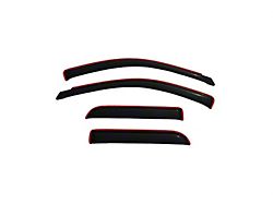 In-Channel Ventvisor Window Deflectors; Front and Rear; Dark Smoke (02-08 RAM 1500 Quad Cab)