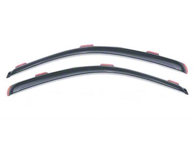 In-Channel Ventvisor Window Deflectors; Front; Dark Smoke (02-08 RAM 1500 Regular Cab)