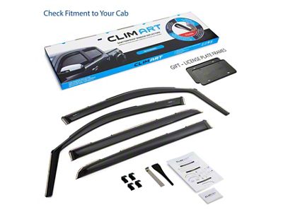 in-Channel Window Deflectors (19-25 RAM 1500 Crew Cab)