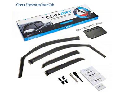in-Channel Window Deflectors (19-25 RAM 1500 Quad Cab)