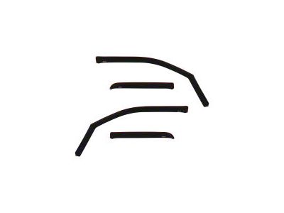 In-Channel Window Deflectors; Front and Rear; Matte Black (19-25 RAM 1500 Quad Cab)