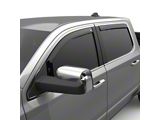 EGR In-Channel Window Visors; Front and Rear; Dark Smoke (19-25 RAM 1500 Quad Cab)