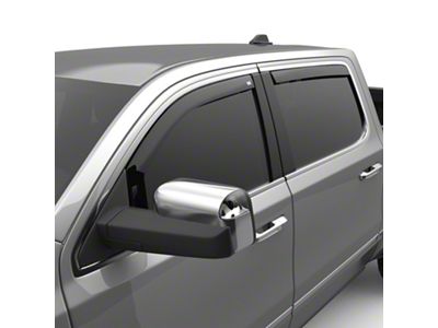 EGR In-Channel Window Visors; Front and Rear; Dark Smoke (19-25 RAM 1500 Quad Cab)