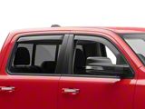 EGR In-Channel Window Visors; Front and Rear; Matte Black (19-25 RAM 1500 Crew Cab)