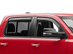 EGR In-Channel Window Visors; Front and Rear; Matte Black (19-25 RAM 1500 Crew Cab)
