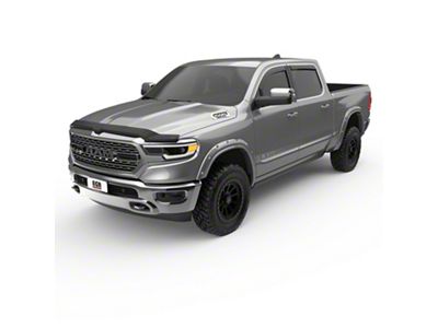 EGR In-Channel Window Visors; Front and Rear; Matte Black (19-25 RAM 1500 Quad Cab)