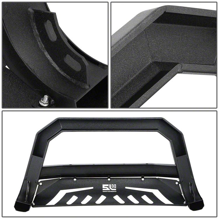 BLACK Bull　8枚 RAM 1500 J2 Square Bull Bar; Black (09-18 RAM 1500