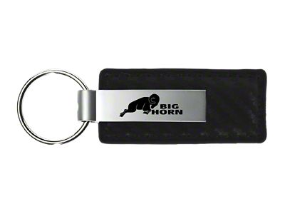 Big Horn Leather Key Fob; Carbon Fiber