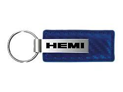HEMI Carbon Fiber Leather Key Fob