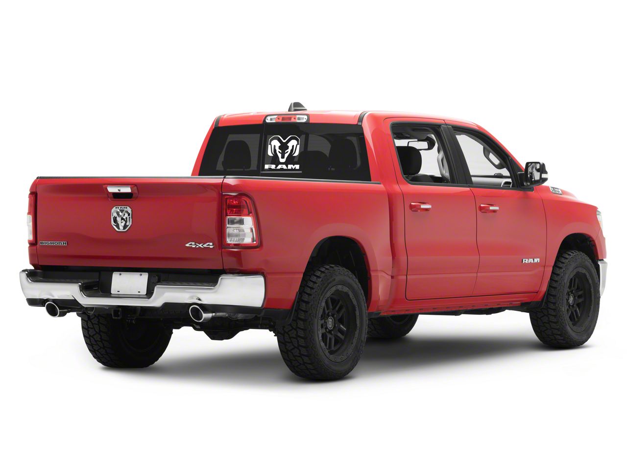 Mopar Licensed by SEC10 RAM 1500 Large RAM Head with Logo; White
