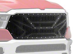 Laser Cut Sheet Grille Insert; Black (19-23 RAM 1500 Big Horn, Laramie, Lone Star, Tradesman)