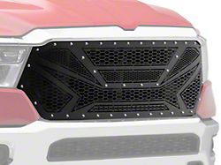 Laser Cut Sheet Grille Insert; Black (19-24 RAM 1500 Big Horn, Laramie, Lone Star, Tradesman)