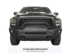 Laser Cut Sheet Upper Replacement Grille; Black (15-18 RAM 1500 Rebel)