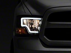 Raxiom LED Bar Headlights; Black Housing; Clear Lens (09-18 RAM 1500 w/ Factory Halogen Non-Projector Headlights)