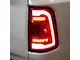 LED Bar Tail Lights; Matte Black Housing; Clear Lens (19-24 RAM 1500 w/ Factory Halogen Tail Lights)