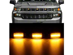 LED Grille Lights; Smoked (02-24 RAM 1500)