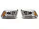 Raxiom LED Halo Headlights with Switchback Turn Signals; Chrome Housing; Clear Lens (09-18 RAM 1500)