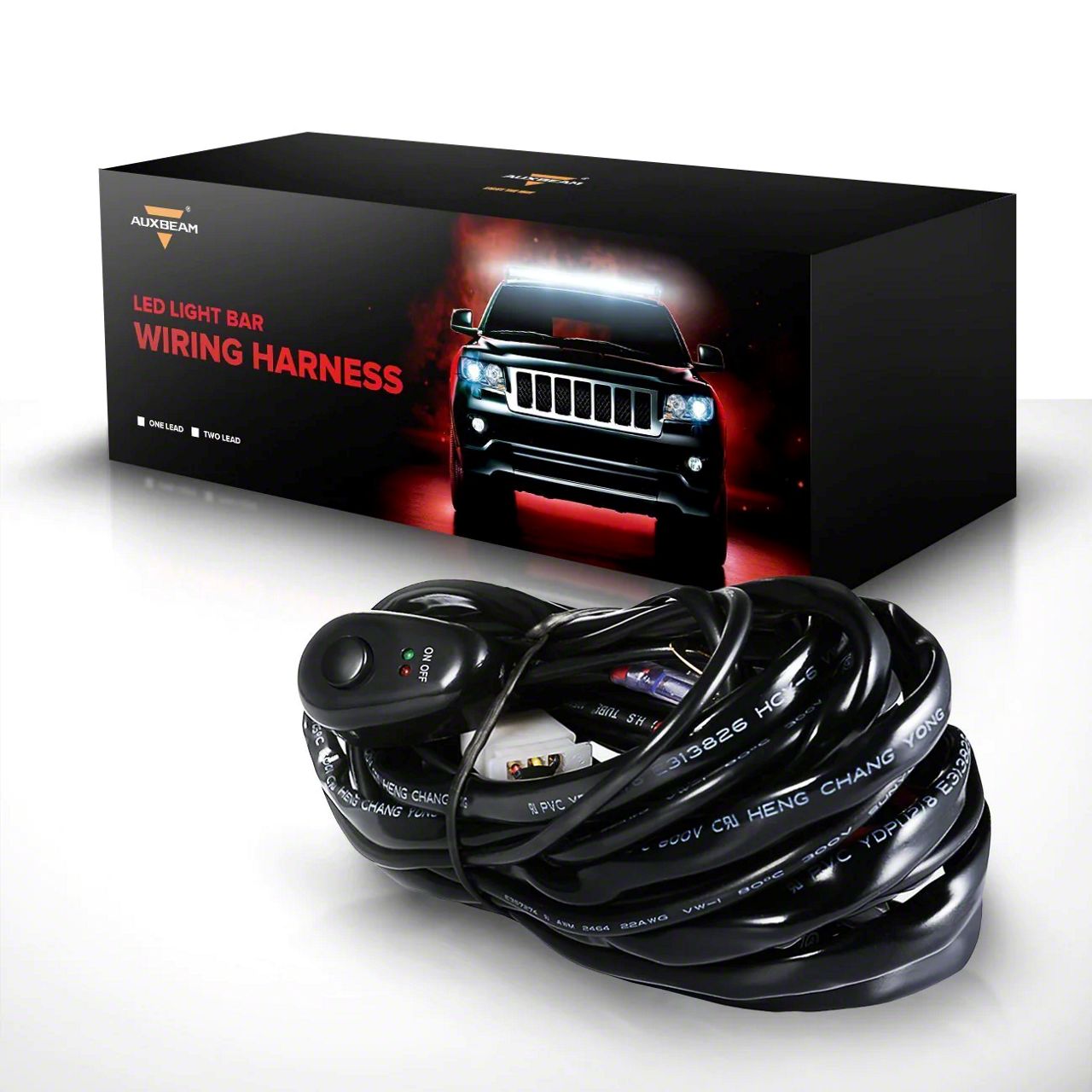 Jeep TJ Rocker Switch With Buck Lights Logo | 40 AMP Relay Included For Off-Road Accessories