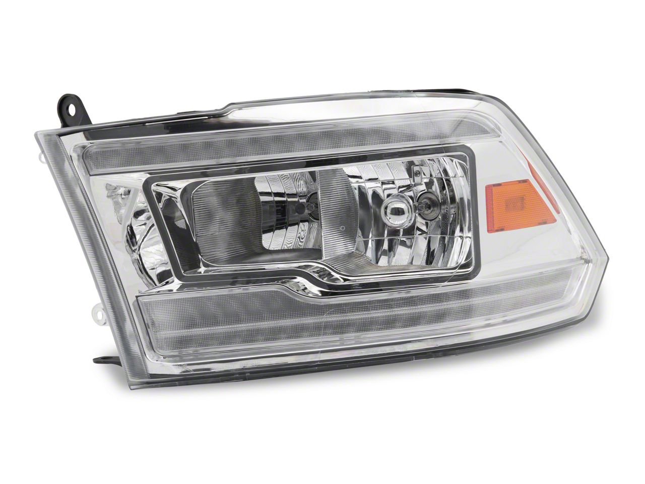 Fit For 09-18 Dodge Ram 1500 2500 3500 Clear Lens Chrome Headlights