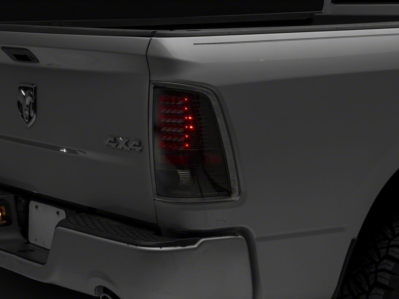 RAM 1500 LED Tail Lights; Black Housing; Clear Lens (0918 RAM 1500 w