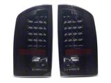 LED Tail Lights; Black Housing; Smoked Lens (02-06 RAM 1500)