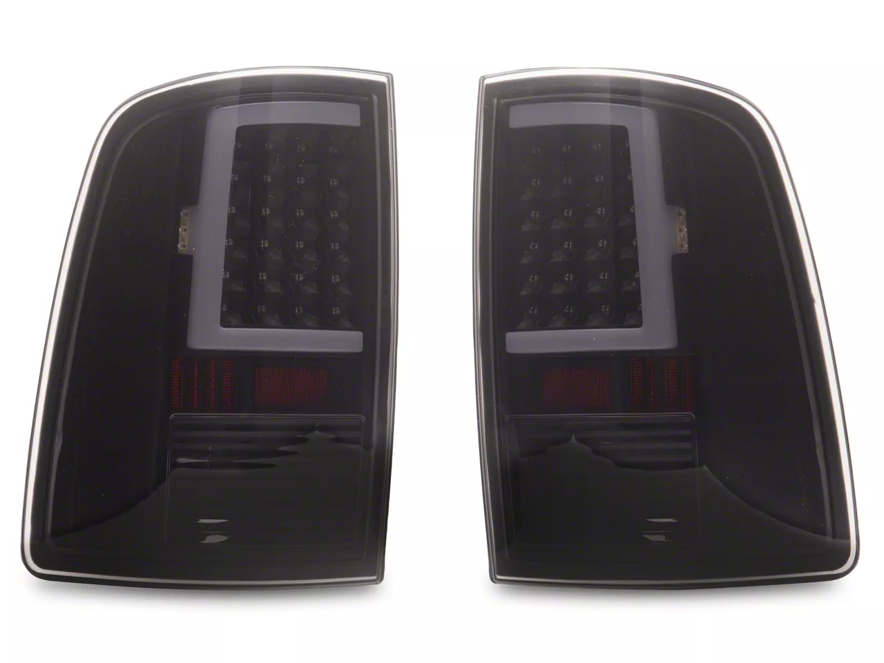 RAM 1500 LED Tail Lights; Black Smoked (1318 RAM 1500 w/ Factory LED