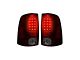 LED Tail Lights; Chrome Housing; Dark Red Smoked Lens (09-18 RAM 1500 w/ Factory Halogen Tail Lights)
