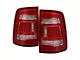LED Tail Lights; Chrome Housing; Red Clear Lens (09-18 RAM 1500 w/ Factory Halogen Tail Lights)