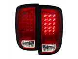 LED Tail Lights; Chrome Housing; Red Lens (09-18 RAM 1500 w/ Factory Halogen Tail Lights)