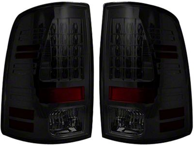 LED Tail Lights; Chrome Housing; Smoked Lens (09-18 RAM 1500 w/ Factory Halogen Tail Lights)