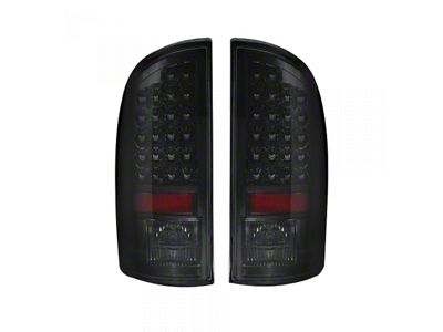 LED Tail Lights; Chrome Housing; Smoked Lens (02-06 RAM 1500)