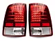 LED Tail Lights; Chrome Housing; Red/Clear Lens (09-18 RAM 1500 w/ Factory Halogen Tail Lights)