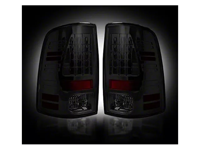 LED Tail Lights; Black Housing; Smoked Lens (13-18 RAM 1500 w/ Factory LED Tail Lights)
