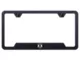 RAM Head Laser Etched Cut-Out License Plate Frame; Rugged Black (Universal; Some Adaptation May Be Required)