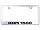 RAM 1500 Laser Etched License Plate Frame; Mirrored (Universal; Some Adaptation May Be Required)