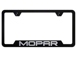 MOPAR Laser Etched Cut-Out License Plate Frame (Universal; Some Adaptation May Be Required)