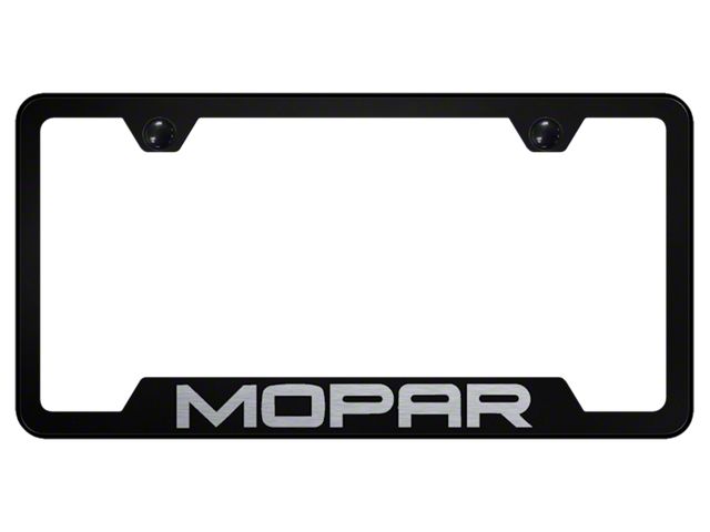 MOPAR Laser Etched Cut-Out License Plate Frame (Universal; Some Adaptation May Be Required)