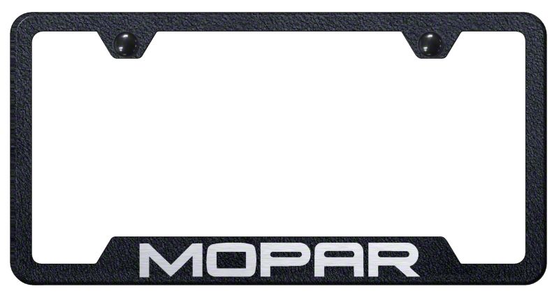 RAM 3D Real Carbon Fiber License Plate Frame - Black ABS Plastic With Metal Backing