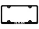 RAM Laser Etched Wide Body License Plate Frame (Universal; Some Adaptation May Be Required)