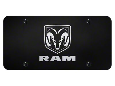 RAM Laser Etched License Plate (Universal; Some Adaptation May Be Required)