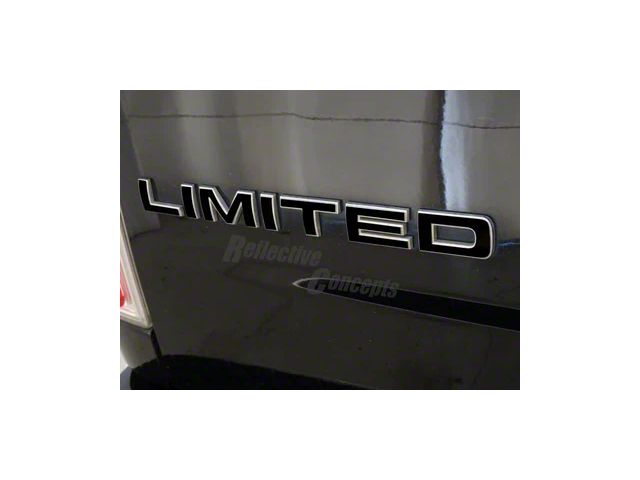 Limited Tailgate Letter Overlay Decals; Gloss Black (19-24 RAM 1500 Limited)