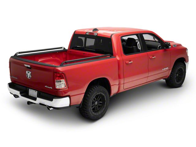 Rambox Rails Putco RAM 1500 Locker Side Bed Rails; Black R117317 (19-26 RAM 1500 w/o ...