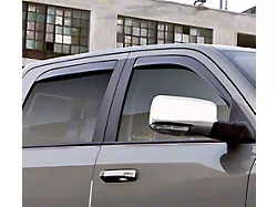 Low Profile Ventvisor Window Deflectors; Front and Rear; Dark Smoke (09-18 RAM 1500 Quad Cab)