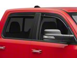 Low Profile Ventvisor Window Deflectors; Front and Rear; Dark Smoke (19-25 RAM 1500 Crew Cab)