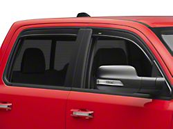 Low Profile Ventvisor Window Deflectors; Front and Rear; Dark Smoke (19-25 RAM 1500 Crew Cab)